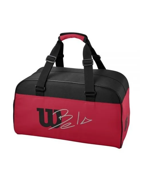 Bolsa Wilson Bela Small Duffel Negro Rojo | Ofertas de pádel